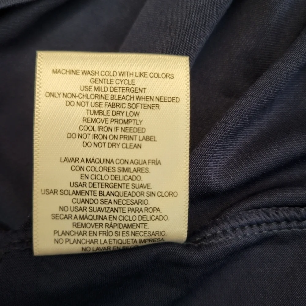 NWT 32 Degrees Blue V-Neck Workout Cuffed Tee XL - Picture 6 of 6